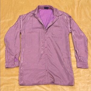 PrettyLittleThing Shimmering Salmon mini Dress